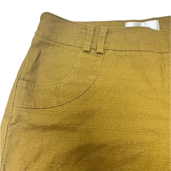 Elevenses Anthropologie Boho Tweed Brown Green Mid Rise Shorts Size 2 - Picture 4 of 10